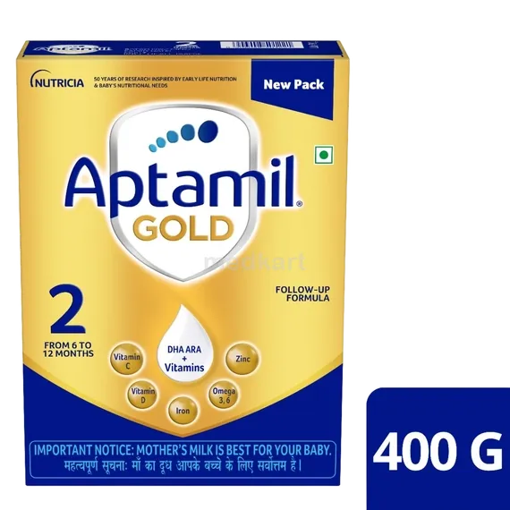 aptamil gold stage 2 powder 400 gm
